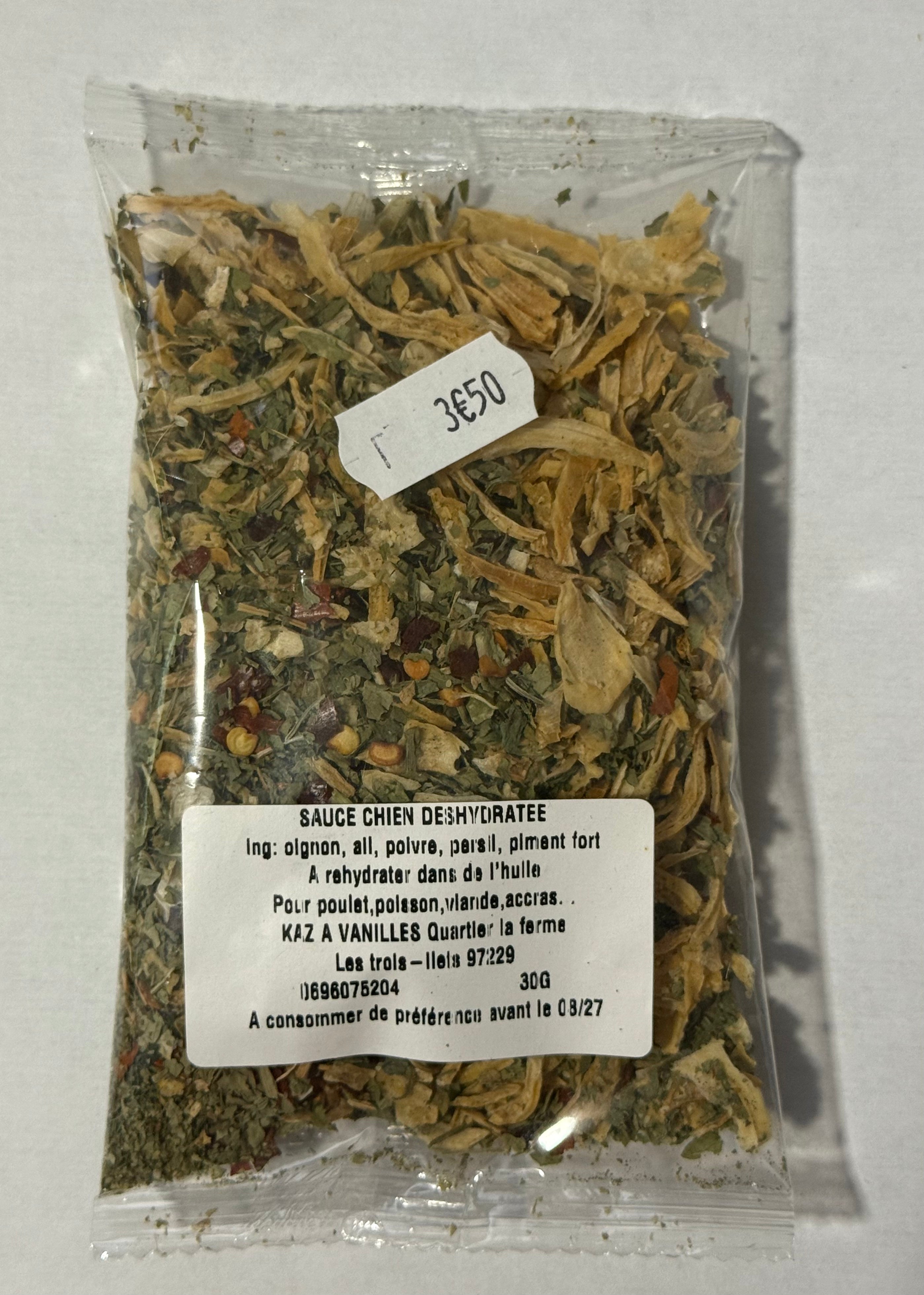 Sauce chien déshydratée