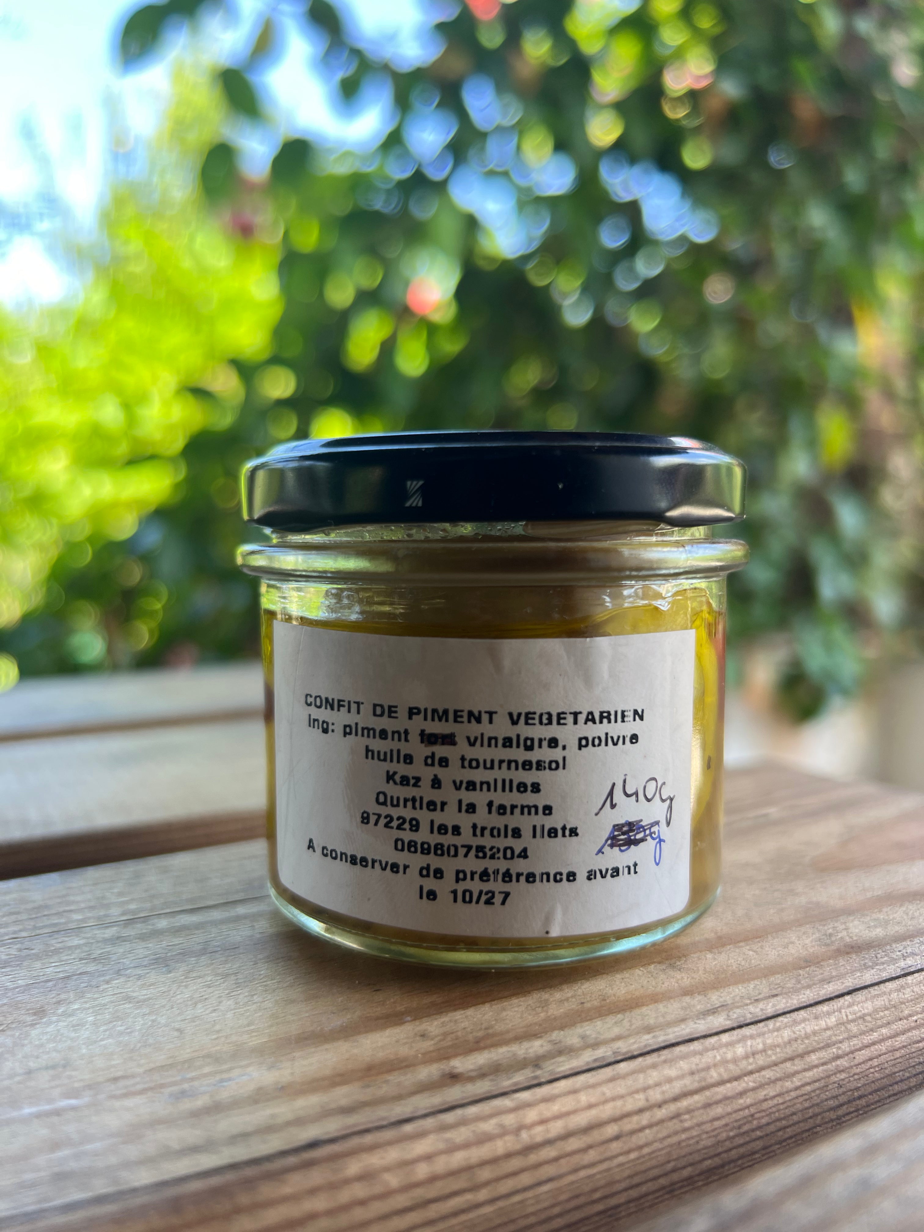 Confit de piment végétarien