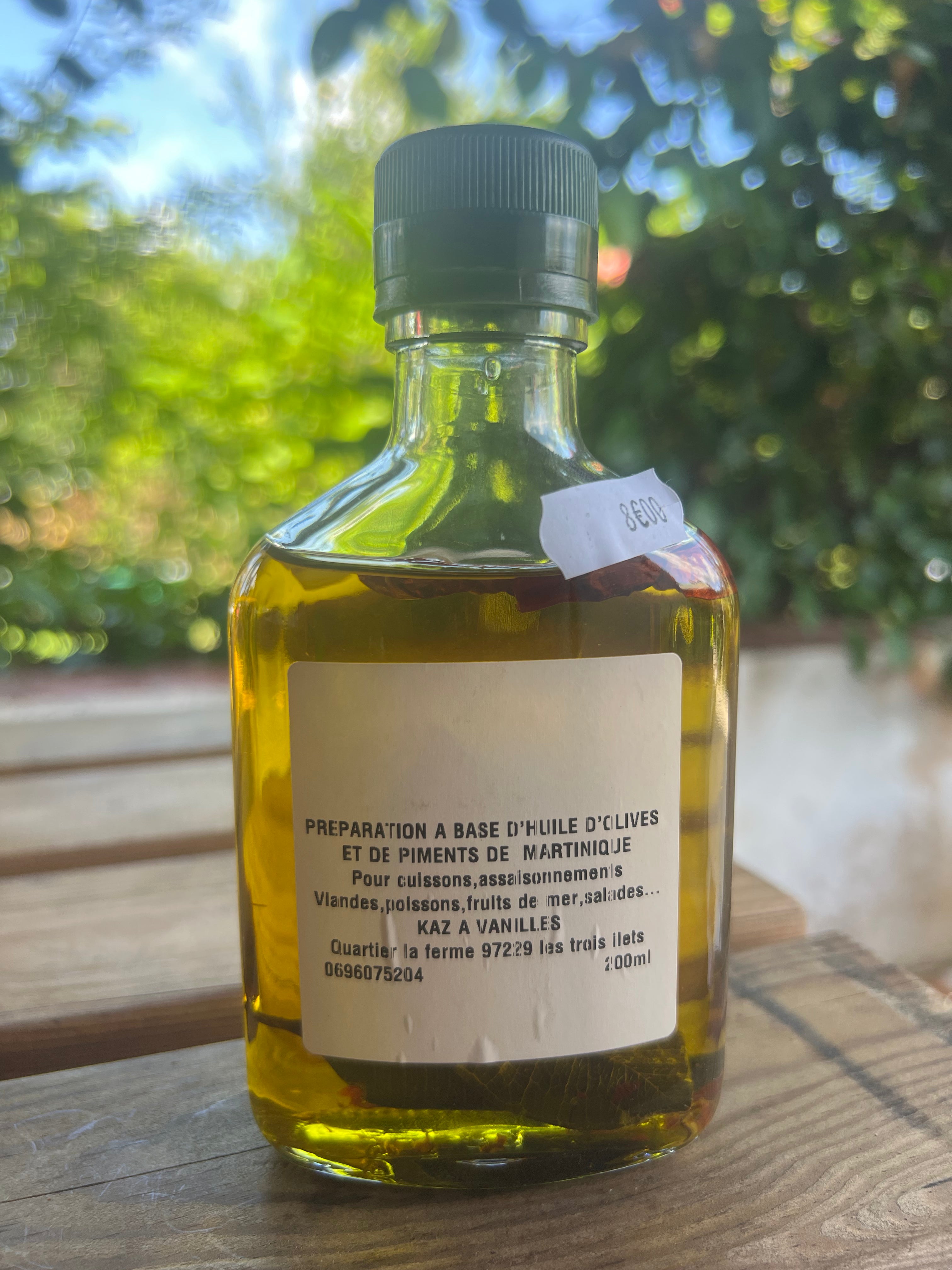 Huile d’olive pimentée