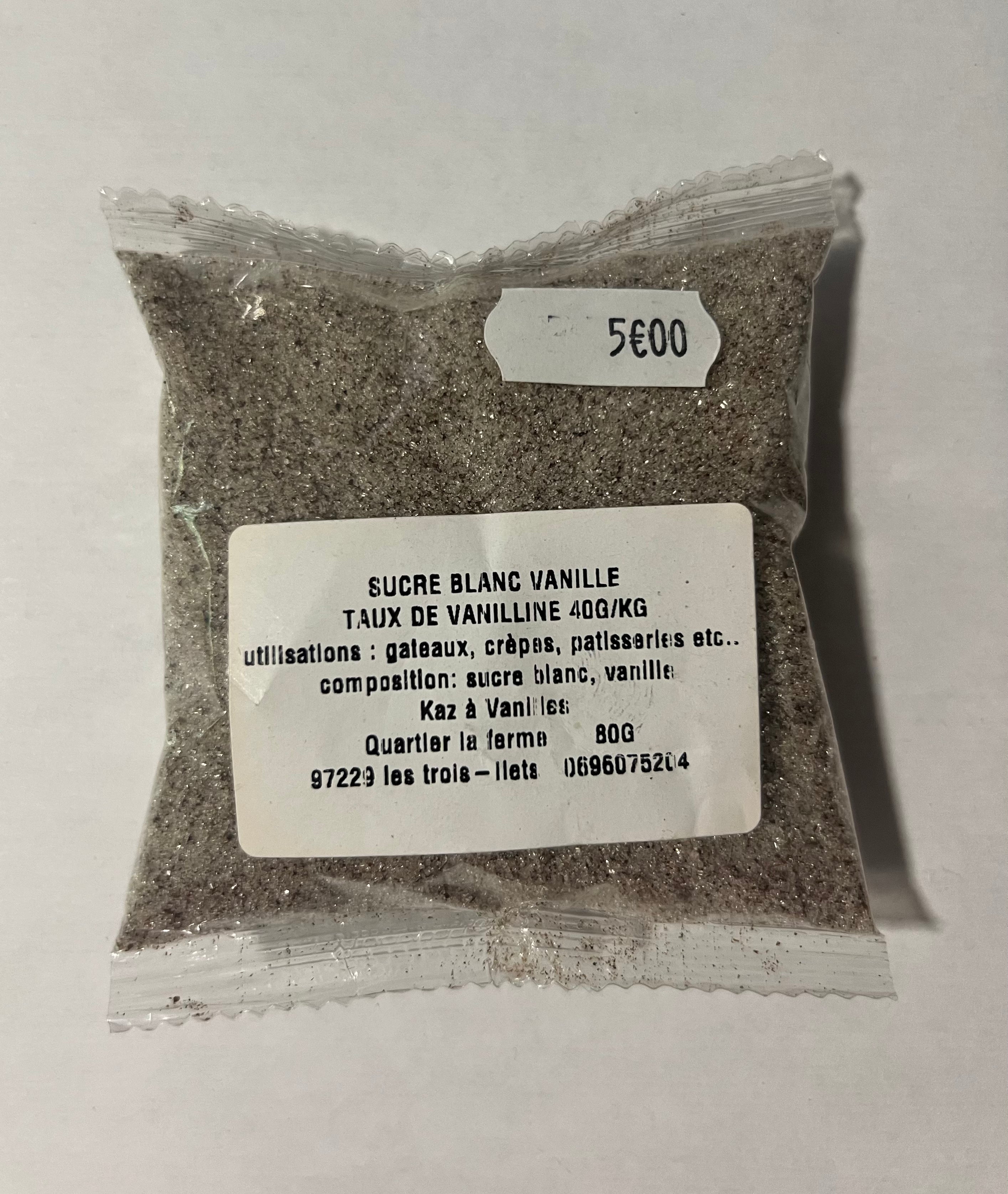 Sucre blanc vanillé