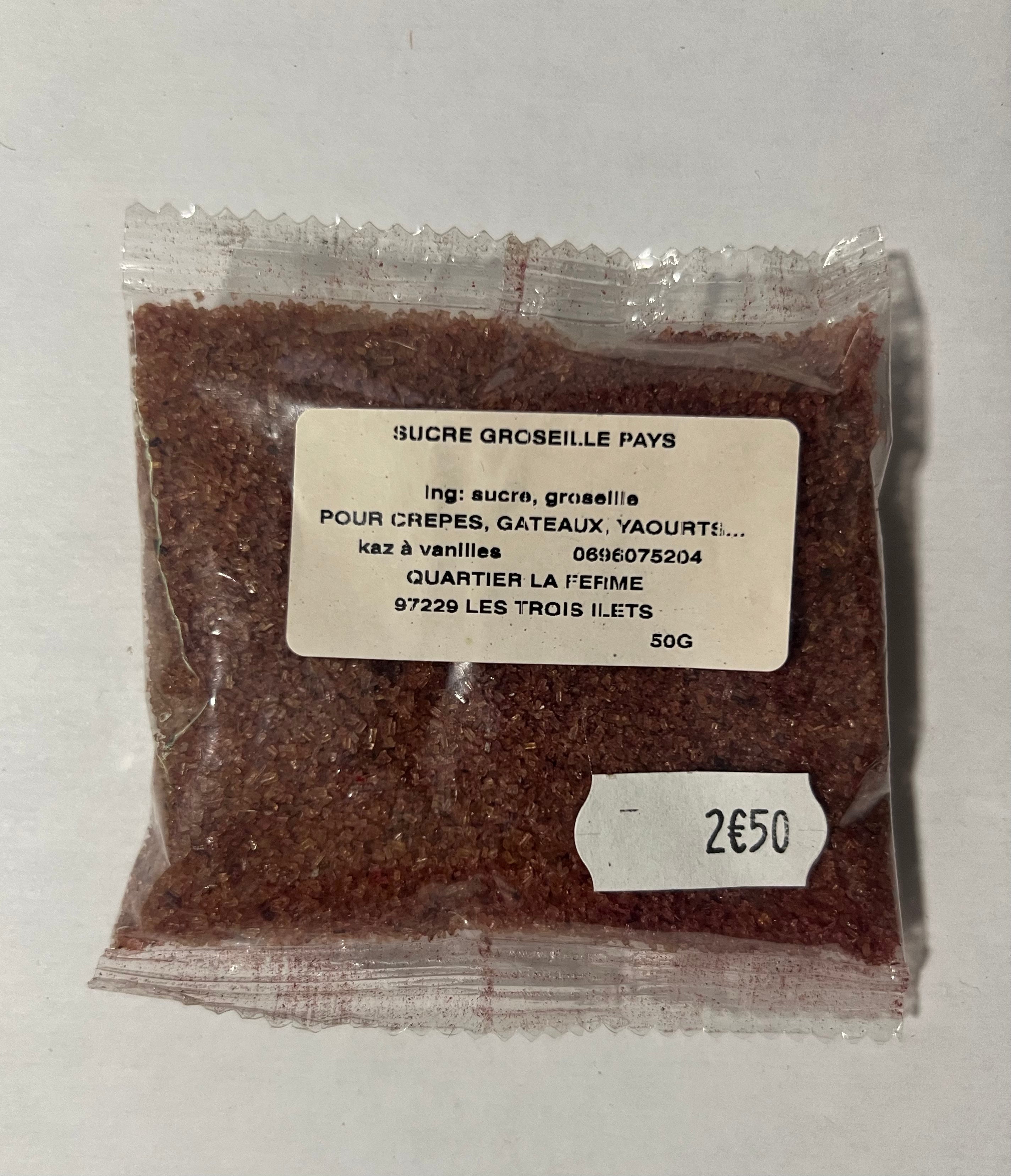 Sucre groseille pays