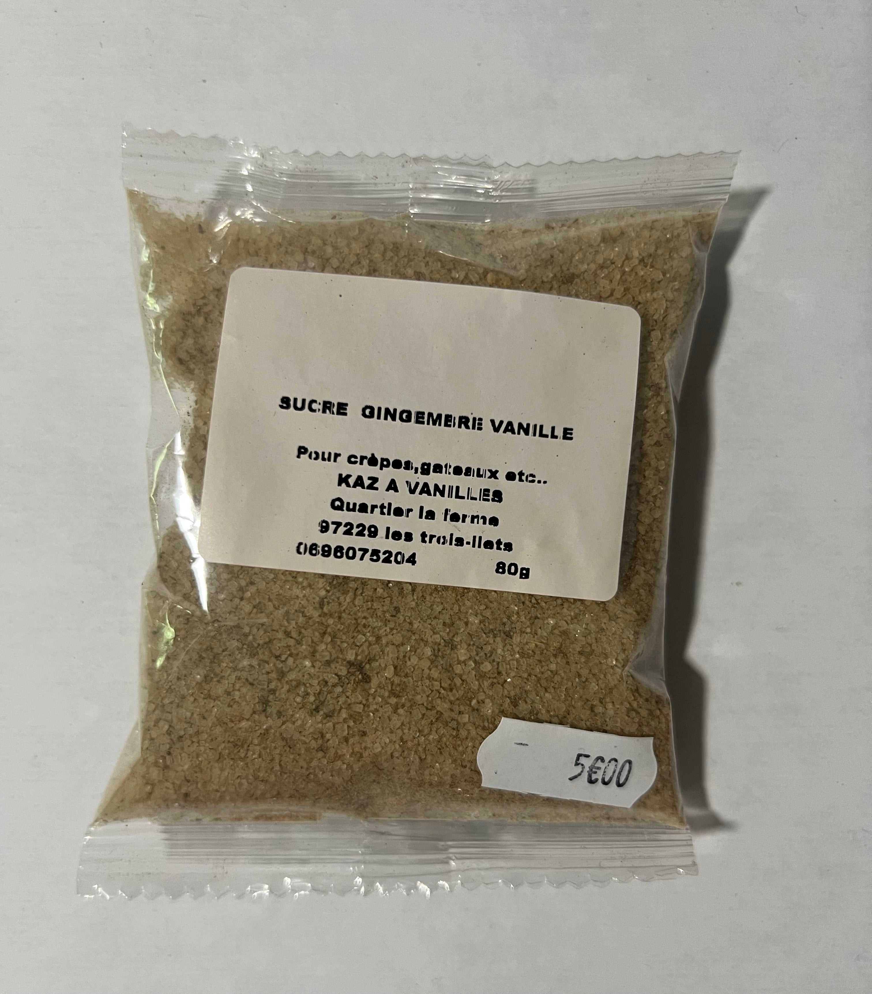 Sucre gingembre vanille