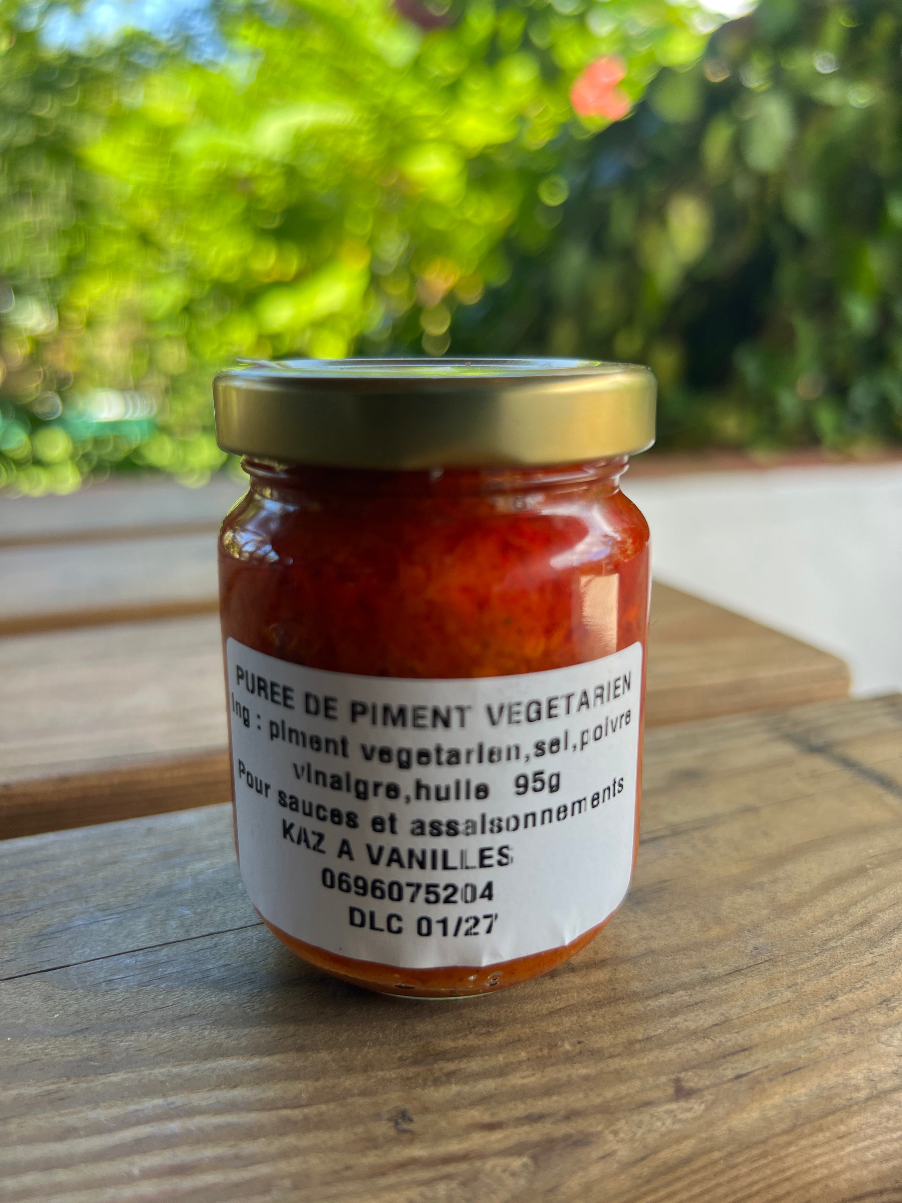 Purée piment végétarien